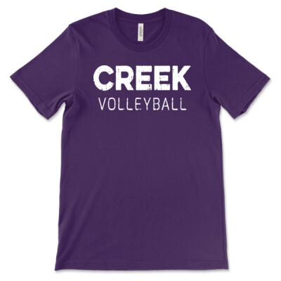 Adult Creek Volleyball Purple T-shirt Thumbnail